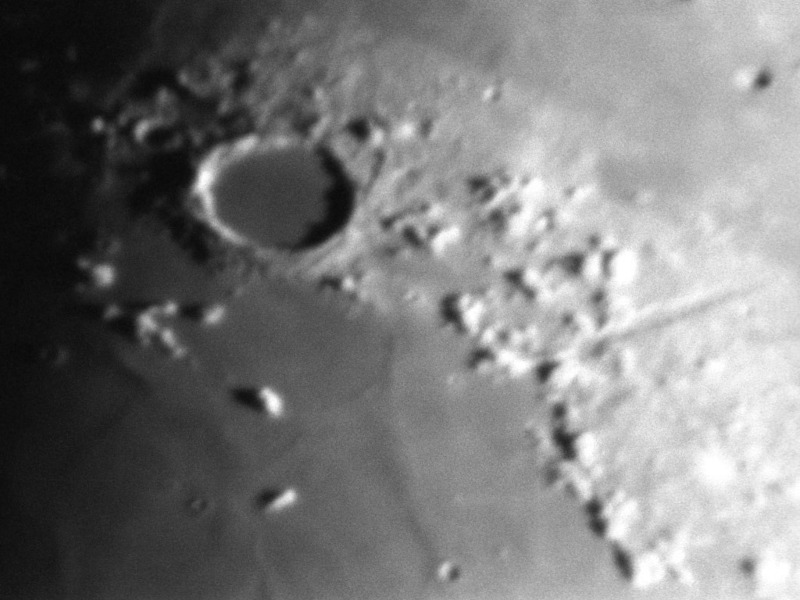 Crater Plato on the Moon