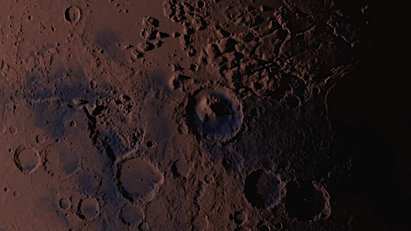Mars Rendering Gale Crater