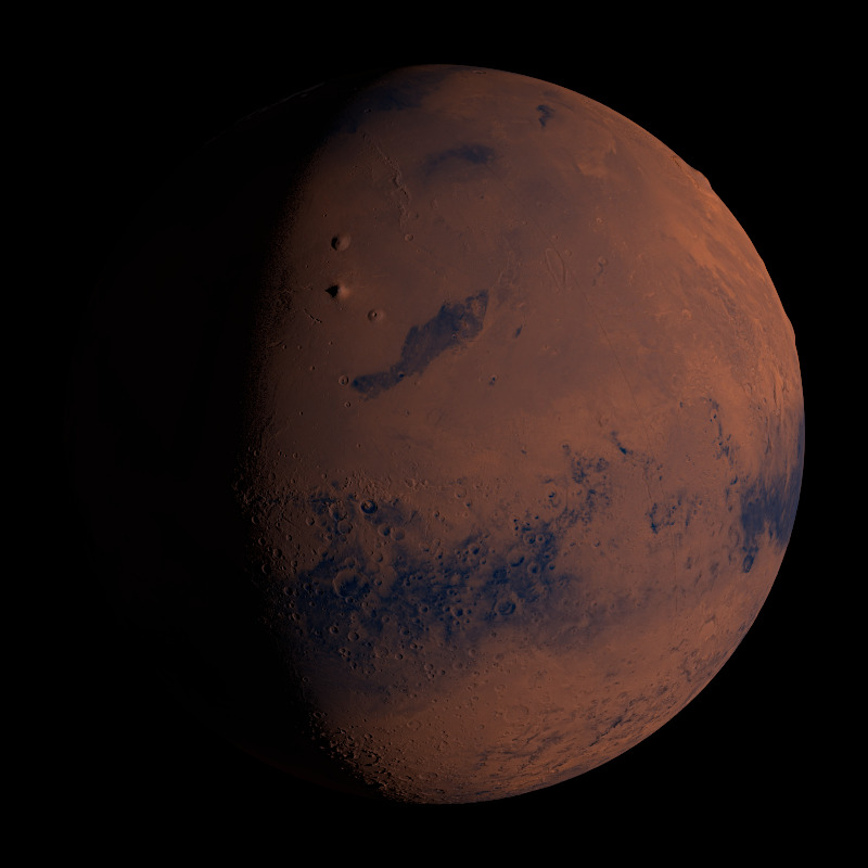 Mars Rendering global view