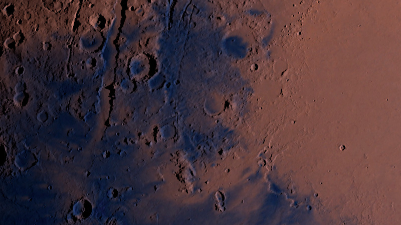 Mars Rendering Jezero Crater