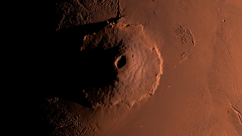 Mars Rendering Olympus Mons
